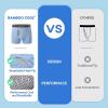 imageBAMBOO COOL Boys Underwear Boxer Briefs 6Pack with Fly Pouch Comfortable and Tag FreeCmesh Fly Zone Black Gray yellow light Blue dark Green raspberry Red gray