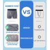 imageBAMBOO COOL Boys Underwear Boxer Briefs for Boy Breathable Mesh Fly Zone MoistureWicking 6 PackEcement Grey dark Grey royal Blue ocean Blue light Blue light Gray