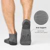 imageBAMBOO COOL Mens Ankle Socks Athletic Low Cut Cushioned Moisture Wicking Running Socks Arch Support Breathable 6 Pack3grey 3dark Grey