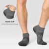 imageBAMBOO COOL Mens Ankle Socks Athletic Low Cut Cushioned Moisture Wicking Running Socks Arch Support Breathable 6 Pack3grey 3dark Grey