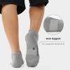 imageBAMBOO COOL Mens Ankle Socks Athletic Low Cut Cushioned Moisture Wicking Running Socks Arch Support Breathable 6 PackBlack3 grey3