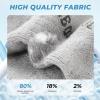imageBAMBOO COOL Mens Ankle Socks Athletic Low Cut Cushioned Moisture Wicking Running Socks Arch Support Breathable 6 PackBlack3 grey3