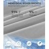 imageBAMBOO COOL Mens Boxer Shorts 3 PackIce Silk Cooling Underwear with Button FlySoft Breathable Loose Fit BoxersAmulticolor 3pack