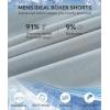 imageBAMBOO COOL Mens Boxer Shorts 3 PackIce Silk Cooling Underwear with Button FlySoft Breathable Loose Fit BoxersBmulticolor 3pack