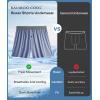 imageBAMBOO COOL Mens Boxer Shorts 3 PackIce Silk Cooling Underwear with Button FlySoft Breathable Loose Fit BoxersCmulticolor 3pack