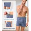 imageBAMBOO COOL Mens Boxer Shorts 3 PackIce Silk Cooling Underwear with Button FlySoft Breathable Loose Fit BoxersCmulticolor 3pack