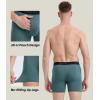 imageBAMBOO COOL Mens Underwear Breathable Boxer Briefs with Fly MoistureWicking Lightweight Underwear 7Pack02dark Blue blue grayish Blue3 Pack