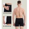 imageBAMBOO COOL Mens Underwear Breathable Boxer Briefs with Fly MoistureWicking Lightweight Underwear 7Pack03black dark Gray gray3 Pack