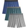 imageBAMBOO COOL Mens Boxer Shorts 3 PackIce Silk Cooling Underwear with Button FlySoft Breathable Loose Fit BoxersAmulticolor 3pack