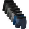 imageBAMBOO COOL Mens Underwear Breathable Boxer Briefs with Fly MoistureWicking Lightweight Underwear 7Pack06multicolor7c7 Pack