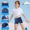 imageBAMBOO COOL Boys Boxer Briefs Underewar for Boy Multicolor Week Theme 7 Pack with Fly Soft and BreathableEblack1 grey2 blue4