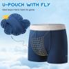 imageBAMBOO COOL Boys Boxer Briefs Underewar for Boy Multicolor Week Theme 7 Pack with Fly Soft and BreathableEblack1 grey2 blue4