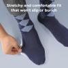 imageBAMBOO COOL Mens Dress Socks Crew SocksBamboo Viscose Lightweight Thin Argyle Pattern Ribbed striped 36 PackMulticolor A3