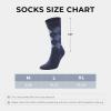 imageBAMBOO COOL Mens Dress Socks Crew SocksBamboo Viscose Lightweight Thin Argyle Pattern Ribbed striped 36 PackMulticolor A3