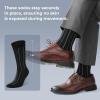 imageBAMBOO COOL Mens Dress Socks Crew SocksBamboo Viscose Lightweight Thin Argyle Pattern Ribbed striped 36 PackMulticolor B3