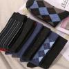 imageBAMBOO COOL Mens Dress Socks Crew SocksBamboo Viscose Lightweight Thin Argyle Pattern Ribbed striped 36 PackMulticolor C6
