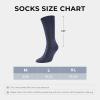 imageBAMBOO COOL Mens Dress Socks Crew SocksBamboo Viscose Lightweight Thin Argyle Pattern Ribbed striped 36 PackMulticolor D6