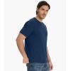 imageBAMBOO COOL Mens TShirts Short Sleeve Shirt Heavyweight Crew Neck T Shirt for Man Moisture Wicking Casual TeesCblue