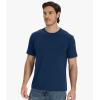 imageBAMBOO COOL Mens TShirts Short Sleeve Shirt Heavyweight Crew Neck T Shirt for Man Moisture Wicking Casual TeesCblue