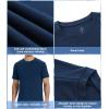 imageBAMBOO COOL Mens TShirts Short Sleeve Shirt Heavyweight Crew Neck T Shirt for Man Moisture Wicking Casual TeesCblue