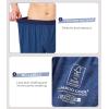 imageBAMBOO COOL Mens Underwear Boxers Moisturewicking and Cool Mens Boxer Shorts Loose Fit Super Soft 4 Pack4ablackGreyBlack GreyDark Blue