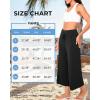 imageBAMBOO COOL Women Pajama Pants High Waisted Wide Leg Lounge Sleep Bottoms Light Weight Casual Yoga Capri PantsBlack
