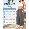 imageBAMBOO COOL Women Pajama Pants High Waisted Wide Leg Lounge Sleep Bottoms Light Weight Casual Yoga Capri PantsGrey
