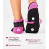 imageBAMBOO COOL Womens Ankle Socks Bamboo Viscose Athletic MoistureWicking Low Cut Running Socks Cushioned AntiBlisterBlack 6