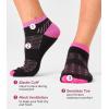 imageBAMBOO COOL Womens Ankle Socks Bamboo Viscose Athletic MoistureWicking Low Cut Running Socks Cushioned AntiBlisterBlack 6