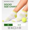 imageBAMBOO COOL Womens Ankle Socks Bamboo Viscose Athletic MoistureWicking Low Cut Running Socks Cushioned AntiBlisterWhite 6