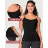 imageBAMBOO COOL Womens Basic Camisole Tank Top with Adjustable Spaghetti Strap Cute Undershirt 34 PackMulticoloured 034pack