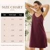 imageBAMBOO COOL Womens Chemise Sleepshirts with Adjustable Spaghetti Strap Homewear Soft Tank NightgownMulberry