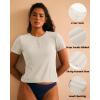 imageBAMBOO COOL Womens Henley T Shirts Short Sleeve SlimFit Tees Tops for Women Trendy Fashion BlouseBeige
