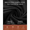 imageBAMBOO COOL Womens Pajama Sets Lounge Set Button Down Sleepwear with Shorts Sleeve Pj Set For LadiesAblack
