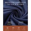imageBAMBOO COOL Womens Pajama Sets Lounge Set Button Down Sleepwear with Shorts Sleeve Pj Set For LadiesCnavy