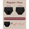 imageBAMBOO COOL Womens Period Underwear Absorbent Panties High Waisted Leakproof Postpartum Maternity Panties3 PackMulticolor A3pack