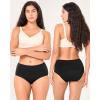 imageBAMBOO COOL Womens Period Underwear Absorbent Panties High Waisted Leakproof Postpartum Maternity Panties3 PackMulticolor A3pack
