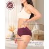 imageBAMBOO COOL Womens Period Underwear Absorbent Panties High Waisted Leakproof Postpartum Maternity Panties3 PackMulticolor B3pack