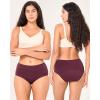 imageBAMBOO COOL Womens Period Underwear Absorbent Panties High Waisted Leakproof Postpartum Maternity Panties3 PackMulticolor B3pack