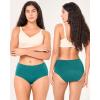 imageBAMBOO COOL Womens Period Underwear Absorbent Panties High Waisted Leakproof Postpartum Maternity Panties3 PackMulticolor C3pack