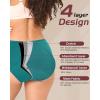 imageBAMBOO COOL Womens Period Underwear Absorbent Panties High Waisted Leakproof Postpartum Maternity Panties3 PackMulticolor C3pack