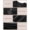 imageBAMBOO COOL Womens Seamless Tight TShirts Slim Fit Basic Ribbed Tees Short Sleeve Crew Neck TopBlack