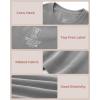 imageBAMBOO COOL Womens Seamless Tight TShirts Slim Fit Basic Ribbed Tees Short Sleeve Crew Neck TopSilver Gray
