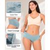 imageBAMBOO COOL Womens Underwear Mid Waisted Brief Ladies Panties Moisture Wicking Stretchy Full Coverage 5 PackMulticolor5packa