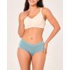 imageBAMBOO COOL Womens Underwear Mid Waisted Brief Ladies Panties Moisture Wicking Stretchy Full Coverage 5 PackMulticolor5packa