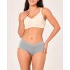 imageBAMBOO COOL Womens Underwear Mid Waisted Brief Ladies Panties Moisture Wicking Stretchy Full Coverage 5 PackMulticolor5packc