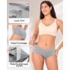 imageBAMBOO COOL Womens Underwear Mid Waisted Brief Ladies Panties Moisture Wicking Stretchy Full Coverage 5 PackMulticolor5packc