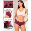 imageBAMBOO COOL Womens Underwear Mid Waisted Brief Ladies Panties Moisture Wicking Stretchy Full Coverage 5 PackMulticolor5packd