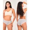 imageBAMBOO COOL Womens Underwear Soft Lace Panties Mid Waisted Seamless Briefs Moisture Wicking Stretchy 6 PackMulticolor5packa