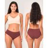 imageBAMBOO COOL Womens Underwear Soft Lace Panties Mid Waisted Seamless Briefs Moisture Wicking Stretchy 6 PackMulticolor5packb